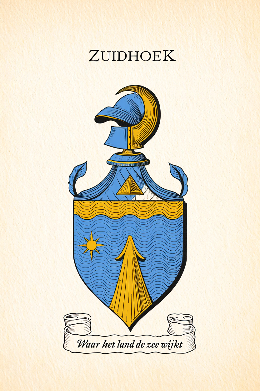 Familiewapen van de achternaam ZUIDHOEK (vergrendeld)