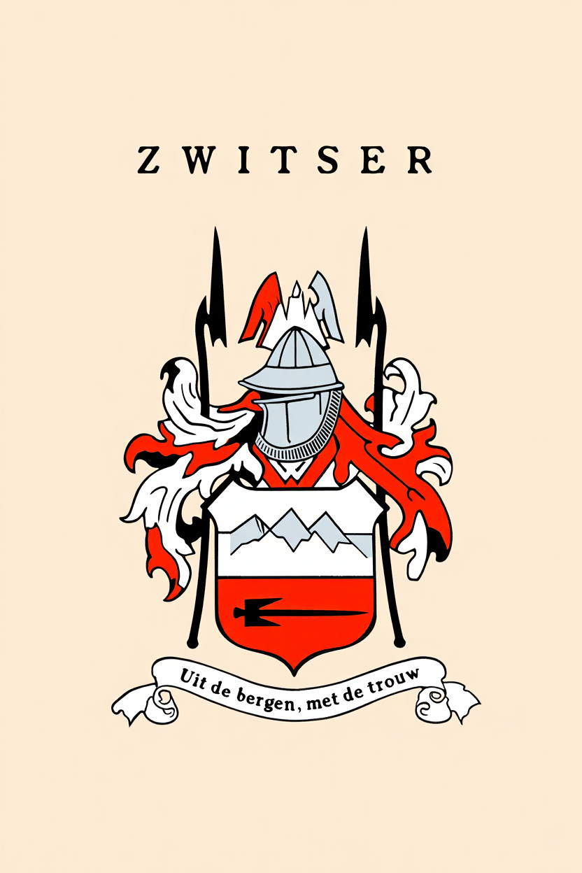 Familiewapen van de achternaam ZWITSER (vergrendeld)